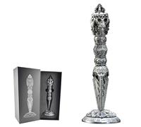 Magic Wand Dice for DND Dungeons and Dragons 7 in 1 Metal Spinner dice for D20 D12 D10 D8 D6 D4 D% Devil dice Pen RPG Goblin Collection(Moonlight Silver)