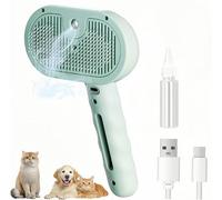 Magic Wand for Pet Hair, 2025 NEW Lettuce Pets Steam Brush, 3 in 1 Massage Brushes, Pet Grooming Brush, Pets Grooming Removes Loose Undercoat,Rechargeable via USB