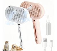 Magic Wand for Pet Hair, 2025 NEW Lettuce Pets Steam Brush, 3 in 1 Massage Brushes, Pet Grooming Brush, Pets Grooming Removes Loose Undercoat,Rechargeable via USB