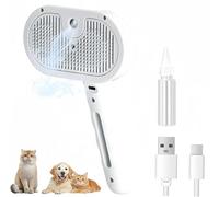 Magic Wand for Pet Hair, 2025 NEW Lettuce Pets Steam Brush, 3 in 1 Massage Brushes, Pet Grooming Brush, Pets Grooming Removes Loose Undercoat,Rechargeable via USB
