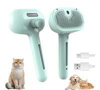 Magic Wand for Pet Hair, 2025 NEW Lettuce Pets Steam Brush, Mist Massage Dog Brush With 210 Soft Round Head Massage Teeth (Green)