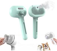Magic Wand for Pet Hair, 3 in 1 Massage Brushes with Handle,Pet Spray Hair Removal Comb with Steamer,Rechargeable Cleaning Spray Comb Suitable for cats and dogs