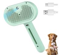 Magic Wand For Pet Hair, Labrador Charm Steam Brush, Furrybasics Spray Hair Removal Comb, Labradorcharm Misting Hair Brush Dog with Water Tank and Release Button for Indoor Cats Dogs Pets (Green)
