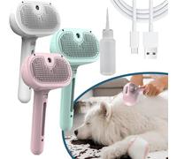 Magic Wand for Pet Hair, Lettuce Pets Steam Brush, Vip Digital Presence Dog Brush, Spray Hair Removal Comb for Dogs, Yopoll Mist Massage Grooming for with Steam (3pcs)