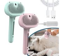 Magic Wand for Pet Hair, Lettuce Pets Steam Brush, Vip Digital Presence Dog Brush, Spray Hair Removal Comb for Dogs, Yopoll Mist Massage Grooming for with Steam (2pcs-c)