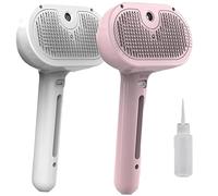 Magic Wand for Pet Hair, Lettuce Pets Steam Brush, Vip Digital Presence Dog Brush, Spray Hair Removal Comb for Dogs, Yopoll Mist Massage Grooming for with Steam (2pcs-a)