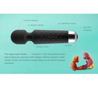 Magic Wand Original Wireless Wand Massager, Electric Handheld Massagers with 8 Powerful Speeds 20 Vibration Patterns, The Silent Wand Massager Mini Personal Massager,Waterproof, Rechargeable