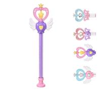 Magic Wand Water Squirter - Spinning Spray Toy, Pull-Out Fairy Wand Water Blaster, Fun Firework Splash Gun for Summer Beach Pool Party, Backyard Outdoor Games, Kids & Adults，fairy, Purple