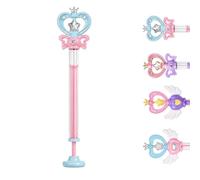 Magic Wand Water Squirter - Spinning Spray Toy, Pull-Out Fairy Wand Water Blaster, Fun Firework Splash Gun for Summer Beach Pool Party, Backyard Outdoor Games, Kids & Adults，butterfly, Pink
