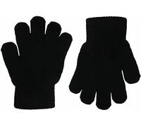 Magic Warm Kids Knitted Gloves in Black, size: One Size