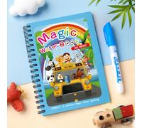 Magic Water Coloring Book, Reusable Water Doodle Pad with Refillable Water Pen for Indoor Leisure, Stress Relief, Hand Painting Hobby(Bus Transport)