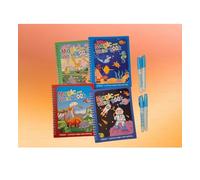 Magic Water Drawing Book Set for Kids, Reusable Coloring Books with Dinosaur and Space Themes, Educational Learning Activity Books, (Space/Astronaut + Dinosaurs + Ocean Creatures + Jungle Animals, 4)
