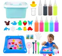 Magic Water Elf Kit, DIY Magic Water Gel Bead Sensory Toy, 3D Magic Water Elf Animal Kit, Aqua Fairy Water Arts and Crafts for Kids Age 4 5 6 7 8, Christmas Birthday Gifts for Boys Girls Age 3+
