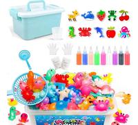 Magic Water Elf Kit for Kids Age 3-8 Year Old Aqua Fairy Water Pets DIY Squishy Maker Aqua Fairy Water Gel Kit for 4 5 6 7 Year Old Boys Girls Birthday Gifts Present Age 3+