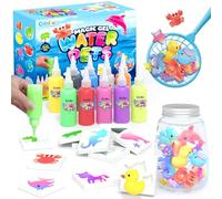 Magic Water Elf Toy Craft Kits for Kids, DIY Your Own Aqua Fairy Water Pets & Squishy Maker Toys with 10 Magic Gels and 8 Molds, Art Supplies Arts and Crafts for Kids Boys and Girls Ages 4-8 6-8