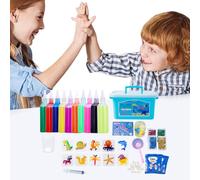 Magic Water Elf Toy Kit,Aqua Fairy Water Gel Set,Squishy Maker,3D Creative Educational Crafts & Art Kit,Magic Water ELF Water Animal Beads,Colorful Handmade DIY Sea Creature Oceans Mold (10 Colors)