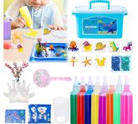 Magic Water Elf Toy Kit,Magic Jelly Set,Magic Water Elf 3d,Magic Elf Water Kit,Magic Jelly Kids,Magic Water Gel Kit,Magic Water Elf Gel (4 Bottles 6 Molds)