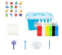 Magic Water Gel Toy Kit - DIY Squishy Making Kit with 12 Colors & 10 Molds for Creating Magic Water Elf and Aqua Fairy Designs, Games for Children (60ml-6color)