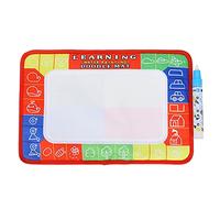 Magic Water Painting Drawing Board Kids Educational Toy Safe Non Reusable Doodle Writing Learning Mat with Cute Patterns Letters Numbers for Children Toddlers Boys Girls