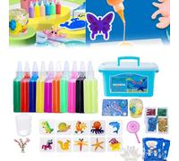 Magic Water Squishy, Magic Water Elf 3D, 3D Magic Water Elf, Fairy Toy Kit, Creative Magic Gels Water Animal Handmade Set, DIY Fun Mold Water Sea Life Creature Toys for Kids (10color)