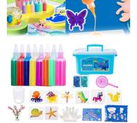 Magic Water Squishy, Magic Water Elf 3D, 3D Magic Water Elf, Fairy Toy Kit, Creative Magic Gels Water Animal Handmade Set, DIY Fun Mold Water Sea Life Creature Toys for Kids (8color)