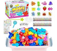 Magic Water Toy Elf Kit, Water Fairy Water Gel Kit with 12 Magic Gels, 12 Shape Molds, Fun Summer Toys Gifts Kids Birthday Party Favors, DIY STEM A...