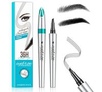 Magic Waterproof Eyebrow Pencil, Natural Makeup Fine Strokes, Eyebrow Microblading Pen, 3D Waterproof Microblading Eyebrow Pen 4 Prong Tip Tattoo Pen