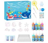Magic Waters Elves Toy Set, Aqua Elves Gelz Sensory Toy, Water Art Magic Waters Marker, Water Jelly Creative Set, Aqua Fairy Water Gel Kits for Kids, Handmade DIYS Sea Creature Oceans Mold Gel Kits