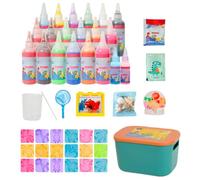 Magic WatersElfs Toy Kit, Water Fairy Water Gel Kit, Aqua Animal Toy, With 18 Colors, Squishy Maker Set, 2950g, For Family Gatherings Adults Birthday Party Classroom Living Room School Activities