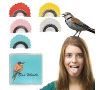 Magic Whistle Bird- 5 Pieces Smooth Tongue Caller Set Fun Games with Sound Tricks, Safe Construction in Gloss, Realistic chirping Generator Designed with Att