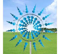 Magic Windmill Metal Windmill Wind Powered Sculpture Unique and Magic Wind Powered Sculpture Wind Spinner Wind Spinner Garden Wind Chime for Outdoor Use