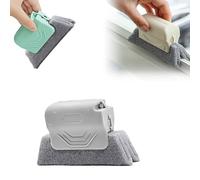 Magic Window Groove Cleaning Brush, New Window Groove Cleaning Brush Tools Set, Groove Cleanin Brush Window or Sliding Door for Sliding Door, Sill, Tile Lines, Shutter (Gray)