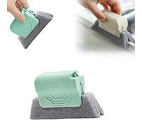 Magic Window Groove Cleaning Brush, New Window Groove Cleaning Brush Tools Set, Groove Cleanin Brush Window or Sliding Door for Sliding Door, Sill, Tile Lines, Shutter (Green)