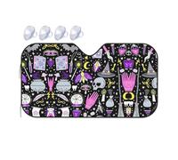 Magic Witch Bohemian Drawing Printing Upgrade Car Windshield Sun Shade Protect Car From Sun Rays Heat Damage,Vehicle Accessories