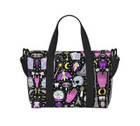 Magic Witch Witchcraft Bohemian Drawing 40L Travel Duffle Bag, with Adjustable Strap, Ideal for Gym, Sports, Fishing, Hunting,Trip