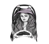 Magic Witch Witchcraft Bohemian Drawing Baby Car Seat Canopy Cover, Multi Use Breathable Nursing Breastfeeding Covers for Mom Soft Stroller Sun Shade Newborn Shower Gift