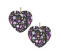 Magic Witch Witchcraft Bohemian Drawing Christmas Tree Ceramic Hanging Bauble Personalised Xmas Baubles Cute Christmas Ornaments Gifts For Kids Family Friends
