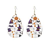 Magic Witch Witchcraft Bohemian Drawing Drop-Shaped Acrylic Earrings – Stylish Lightweight Hypoallergenic Dangle Earrings For Women, Gift For Birthday, Christmas & Special Occasions