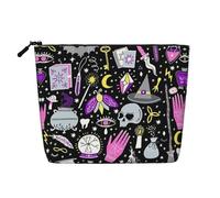 Magic Witch Witchcraft Bohemian Drawing Patterned Cosmetic Bag, Travel Toiletry Bag, Suitable for Business Trips and Daily use.