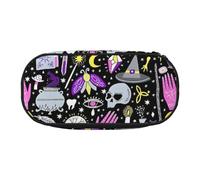 Magic Witch Witchcraft Bohemian Drawing Print Convenient High Capacity Pencil Bag Portable Makeup Pouch Students Teens Adults