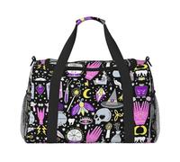 Magic Witch Witchcraft Bohemian Drawing Print Duffel Bag for Travel Weekender Overnight Carry On Bag Women Men Gym Luggage Bag Carry on