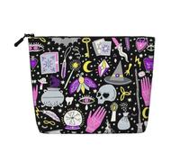 Magic Witch Witchcraft Bohemian Drawing Print Makeup Bag for Women Large-Capacity Travel Toiletry Organizer Pouch Eco-Friendly
