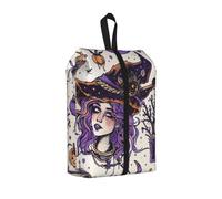Magic Witch Witchcraft Bohemian Drawing Print Travel Shoe Bag, Portable Shoe Bag with Zipper Closure Unisex Shoe Pouch Lightweight Shoe Organizer for Travel Storage Home Use, 1Pcs