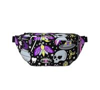 Magic Witch Witchcraft Bohemian Drawing Print Women Men Crossbody Bag Waist Pack Pouch Large Capacity Festival Travel Gym
