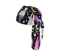 Magic Witch Witchcraft Bohemian Drawing Printed Breathable Cycling Cap, Moisture Wicking Headwrap Do Rag, for Tactical Paintball Use