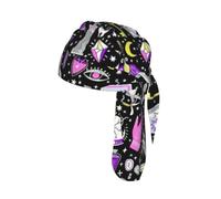 Magic Witch Witchcraft Bohemian Drawing Printed Breathable Cycling Cap, Moisture Wicking Headwrap Do Rag, for Tactical Paintball Use