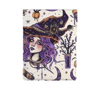 Magic Witch Witchcraft Bohemian Drawing Printed Laptop Case 13-Inch Leather Laptop Sleeve Computer Bag Cover for Travel, Work, Business
