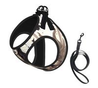 Magic Witch Witchcraft Bohemian Drawing Printing Dog Summer Harness With Leash Set,Adjustable And Reflective Step-In Puppy Pet Vest Harnesses