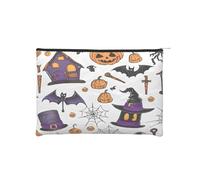 Magic Witch Witchcraft Bohemian Drawing Reusable Paper Cosmetic Bag Waterproof & Lightweight for Travel, School & Daily Use Full-Print Design Women, Students, Eco-Conscious