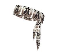 Magic Witch Witchcraft Bohemian Drawing Sports Head Tie Beach Summer Tropical Tie Sweatband Headband Men Women Elastic Moisture for Running